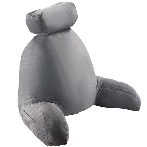 Reading Pillow, Large Bed Pillow with Removable Headrest, Back Pillow