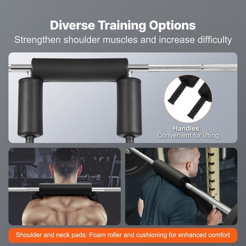 Safety Squat Bar – 700 lbs / 315 kg Capacity, Detachable