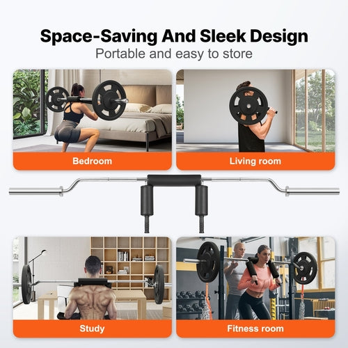 Safety Squat Bar – 700 lbs / 315 kg Capacity, Detachable