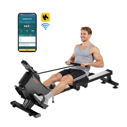 Magnetic Rowing Machine – 16-Level Resistance, Foldable & Silent
