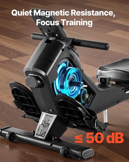 Magnetic Rowing Machine – 16-Level Resistance, Foldable & Silent