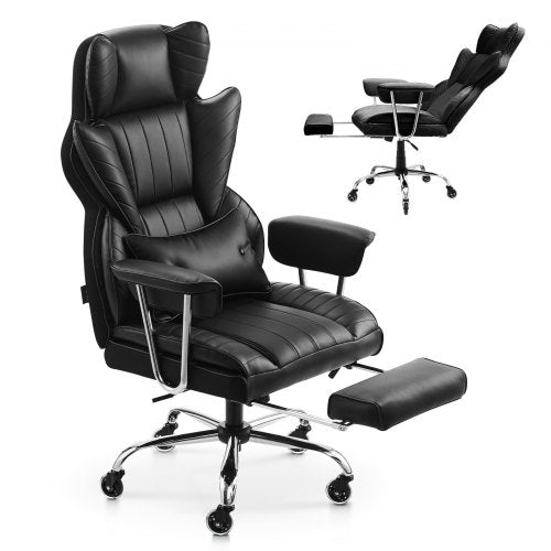 Executive Office Chair, High Back Chair with Footrest and Removable