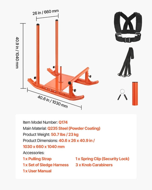 Steel Power Weight Sled – Fitness & Strength Training